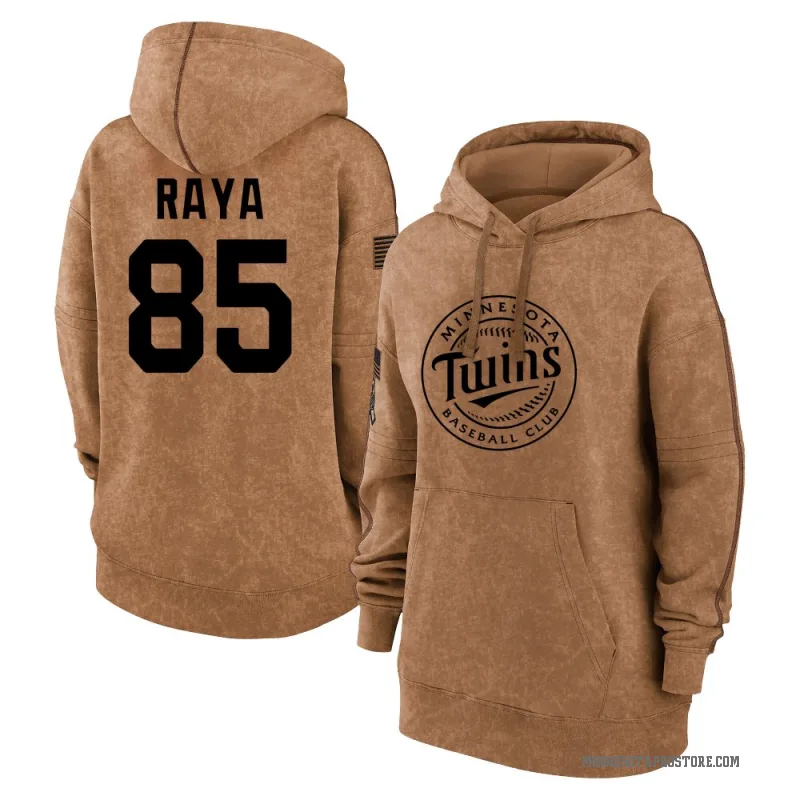 Marco Raya Women's Brown Minnesota Twins 2023 Salute to Service Pullover Hoodie