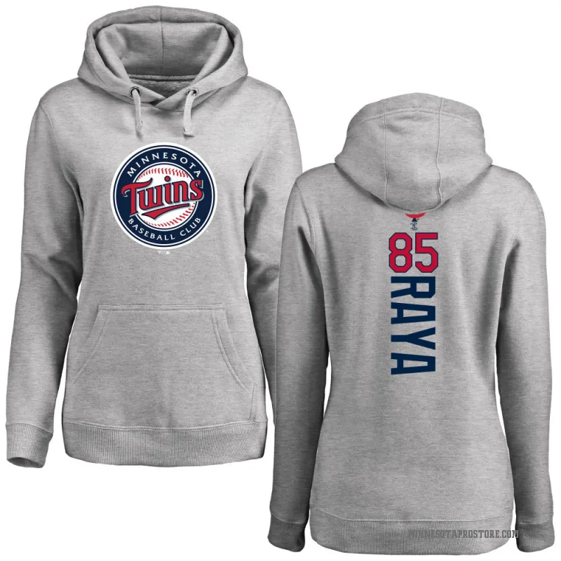 Marco Raya Women's Minnesota Twins Ash Backer Pullover Hoodie