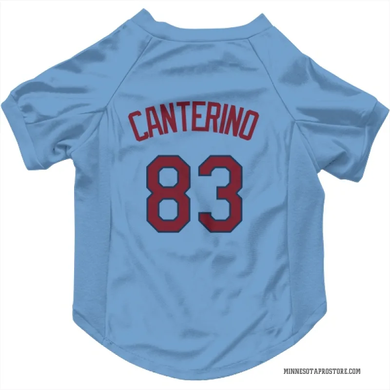 Matt Canterino  Light Blue Minnesota Twins  Cat & Dog Pet Jersey