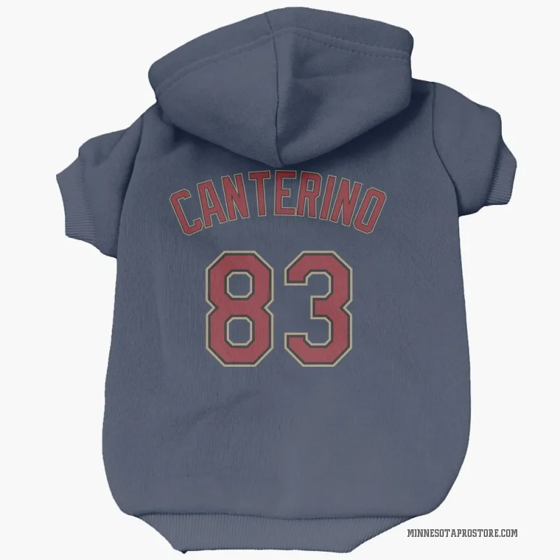 Matt Canterino  Navy Minnesota Twins  Cat & Dog Pet Hoodie