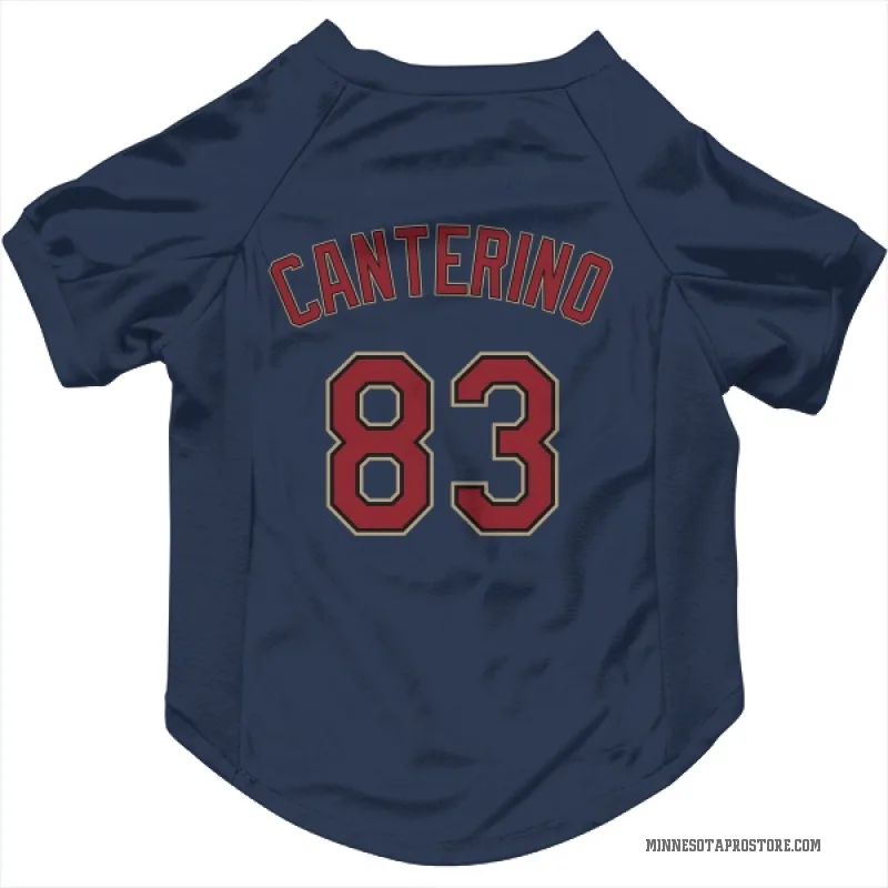 Matt Canterino  Navy Minnesota Twins  Cat & Dog Pet Jersey