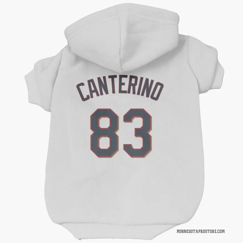 Matt Canterino  White Minnesota Twins  Cat & Dog Pet Hoodie