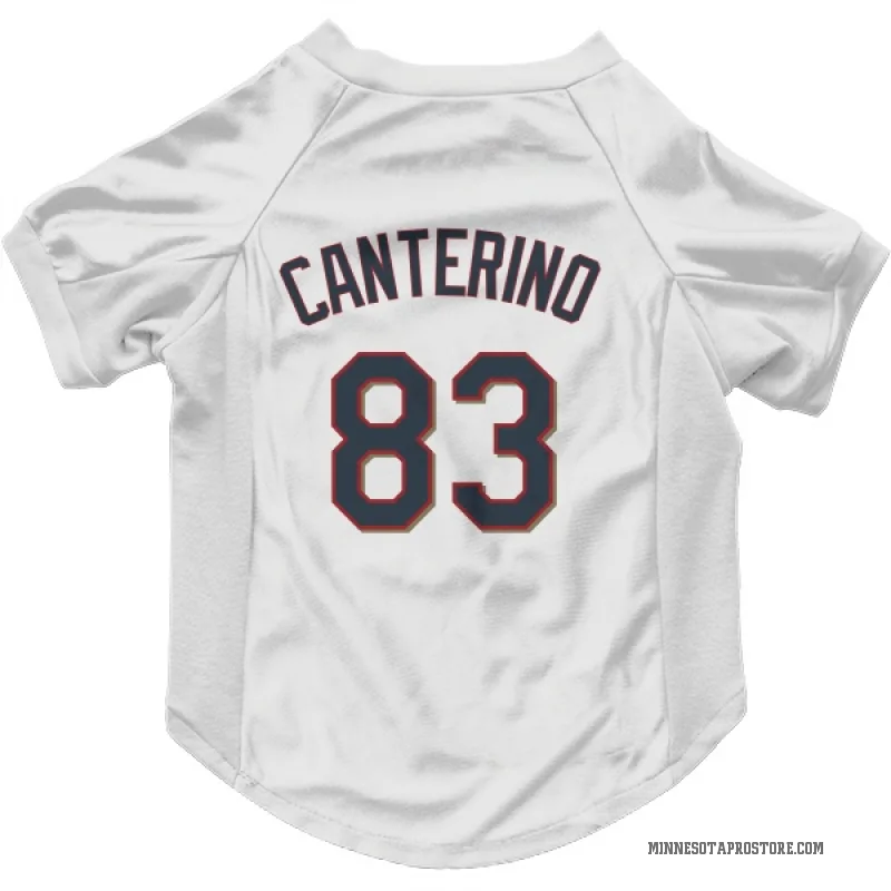Matt Canterino  White Minnesota Twins  Cat & Dog Pet Jersey