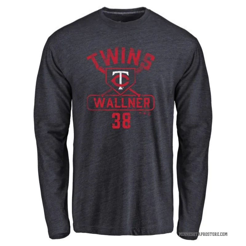 Matt Wallner Men's Navy Minnesota Twins Base Runner Long Sleeve T-Shirt -