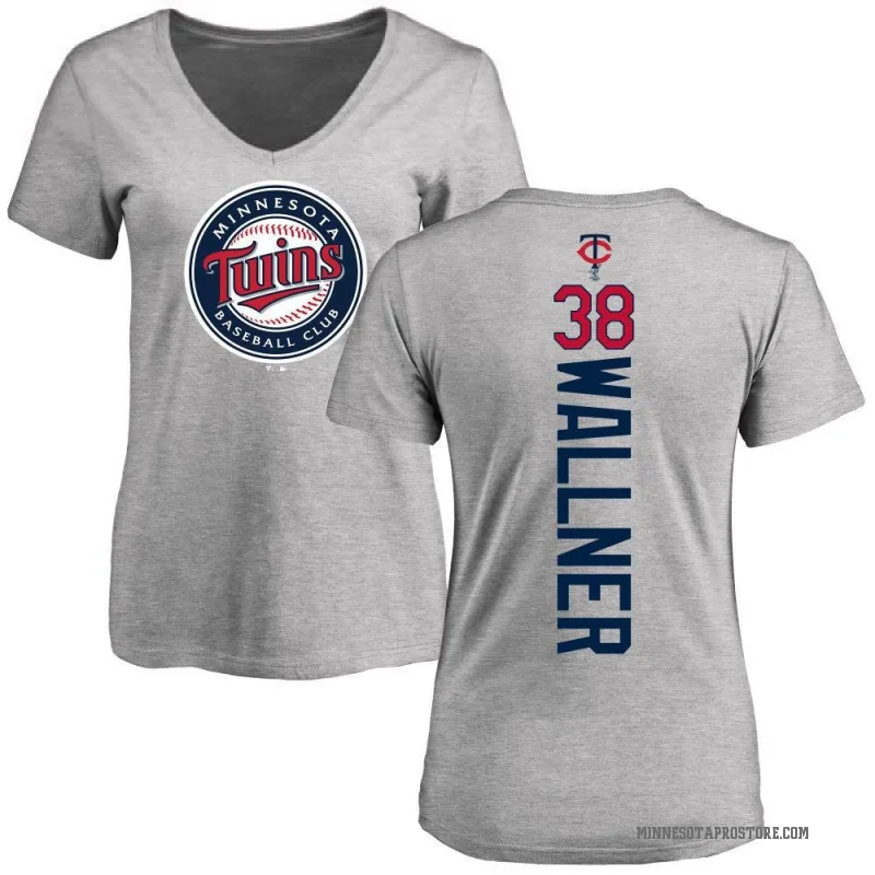 Matt Wallner Women's Ash Minnesota Twins Backer Slim Fit T-Shirt -