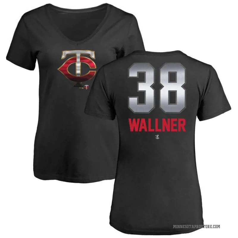 Matt Wallner Women's Black Minnesota Twins Midnight Mascot V-Neck T-Shirt -