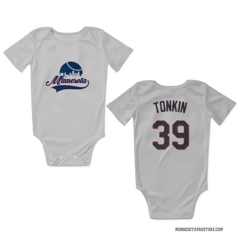 Michael Tonkin  White Minnesota Twins  Newborn & Infant Bodysuit