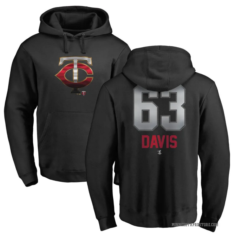 Noah Davis Men's Black Minnesota Twins Branded Midnight Mascot Pullover Hoodie -