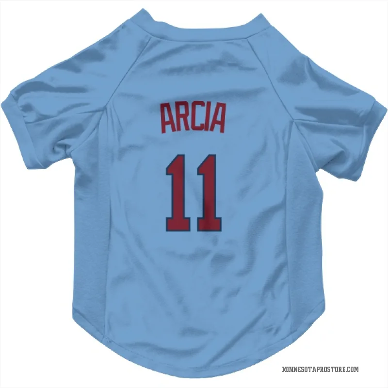 Orlando Arcia Light Blue Minnesota Twins Cat & Dog Pet Jersey