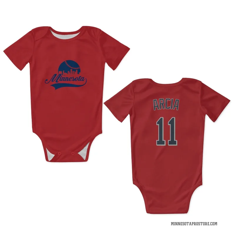Orlando Arcia  Red Minnesota Twins  Newborn & Infant Bodysuit