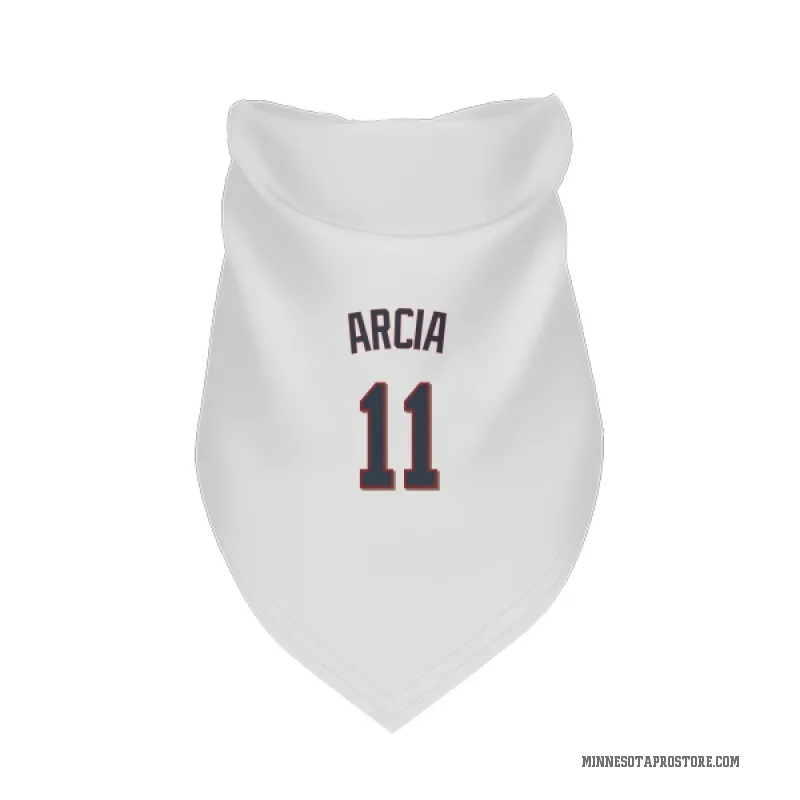 Orlando Arcia  White Minnesota Twins  Cat & Dog Pet Bandana