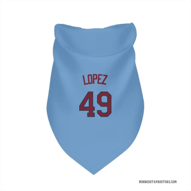 Pablo Lopez  Light Blue Minnesota Twins  Cat & Dog Pet Bandana