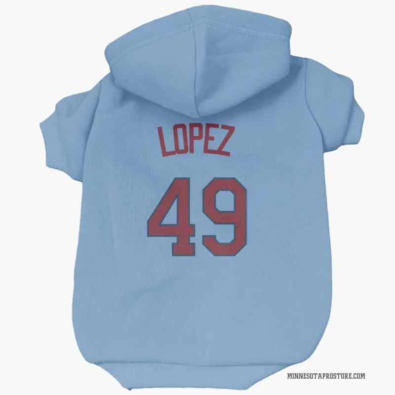 Pablo Lopez  Light Blue Minnesota Twins  Cat & Dog Pet Hoodie