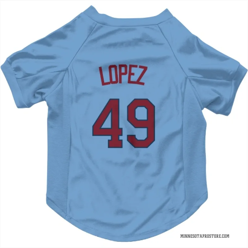 Pablo Lopez  Light Blue Minnesota Twins  Cat & Dog Pet Jersey