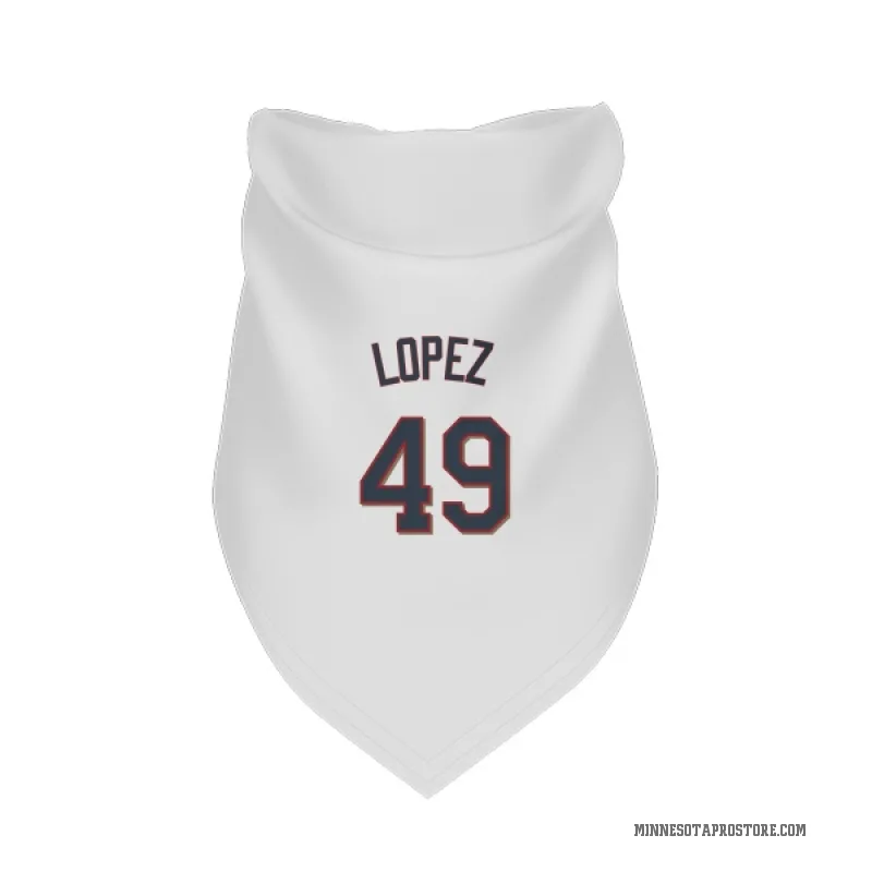 Pablo Lopez  White Minnesota Twins  Cat & Dog Pet Bandana