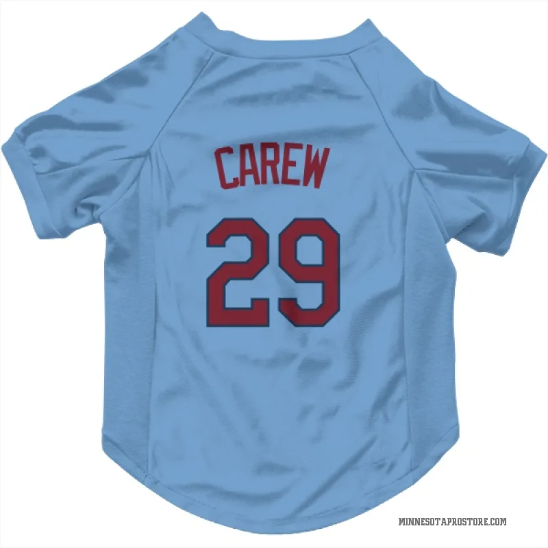 Rod Carew  Light Blue Minnesota Twins  Cat & Dog Pet Jersey