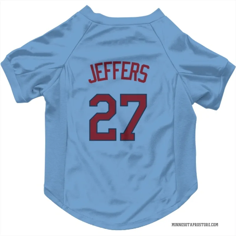 Ryan Jeffers  Light Blue Minnesota Twins  Cat & Dog Pet Jersey