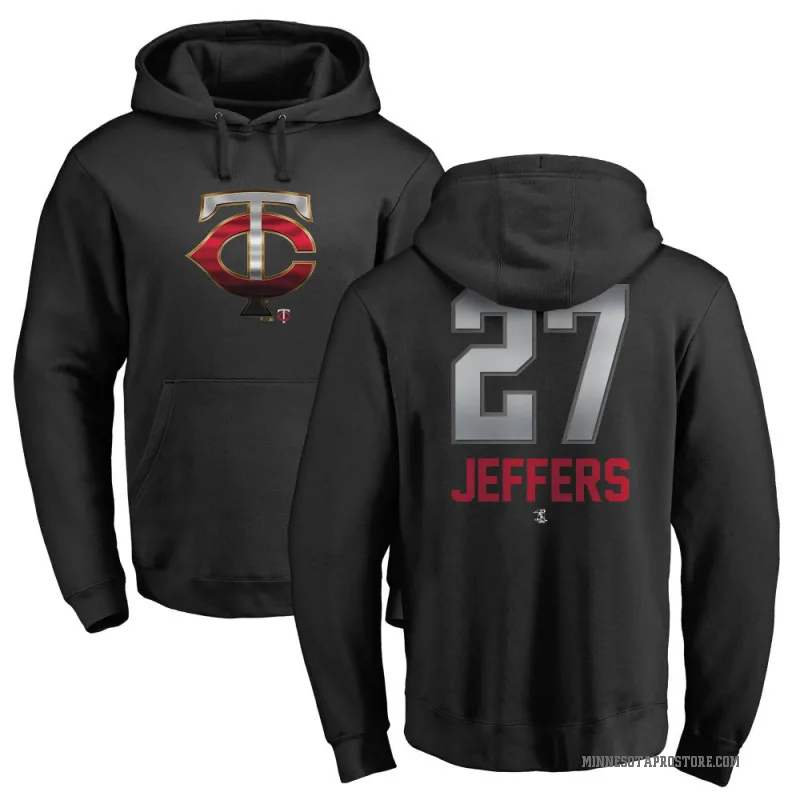 Ryan Jeffers Men's Black Minnesota Twins Branded Midnight Mascot Pullover Hoodie -