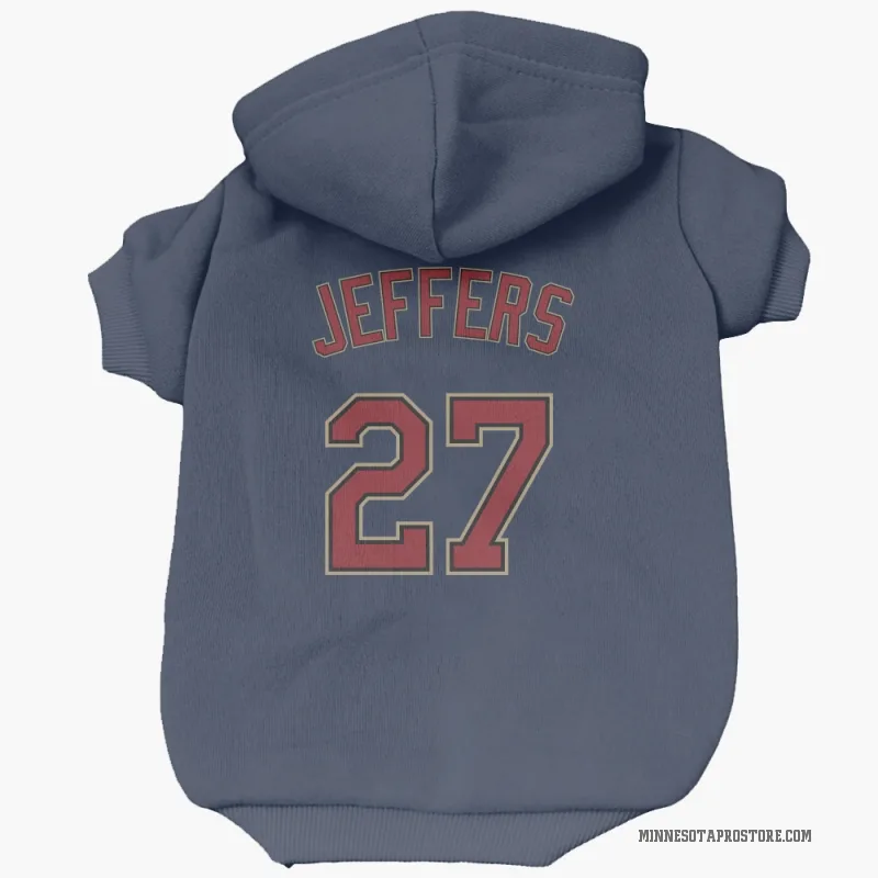 Ryan Jeffers  Navy Minnesota Twins  Cat & Dog Pet Hoodie