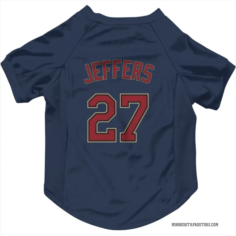 Ryan Jeffers  Navy Minnesota Twins  Cat & Dog Pet Jersey