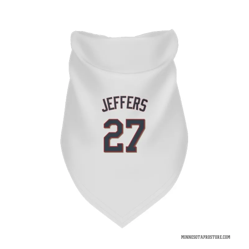 Ryan Jeffers  White Minnesota Twins  Cat & Dog Pet Bandana