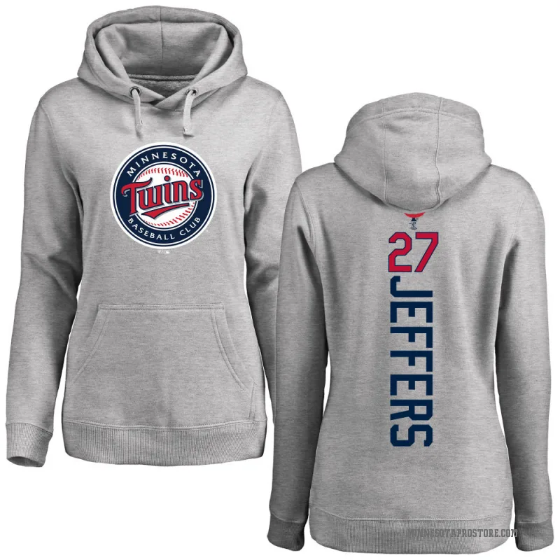 Ryan Jeffers Women's Minnesota Twins Ash Backer Pullover Hoodie
