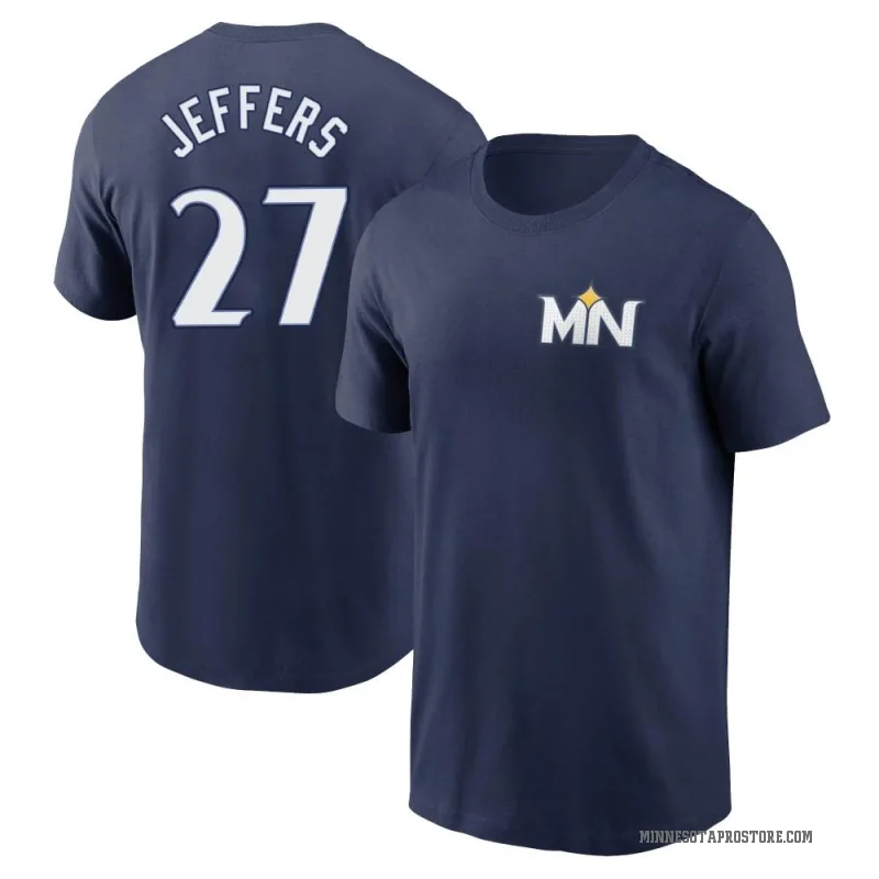 Ryan Jeffers Youth Navy Minnesota Twins 2024 City Connect Fuse T-Shirt