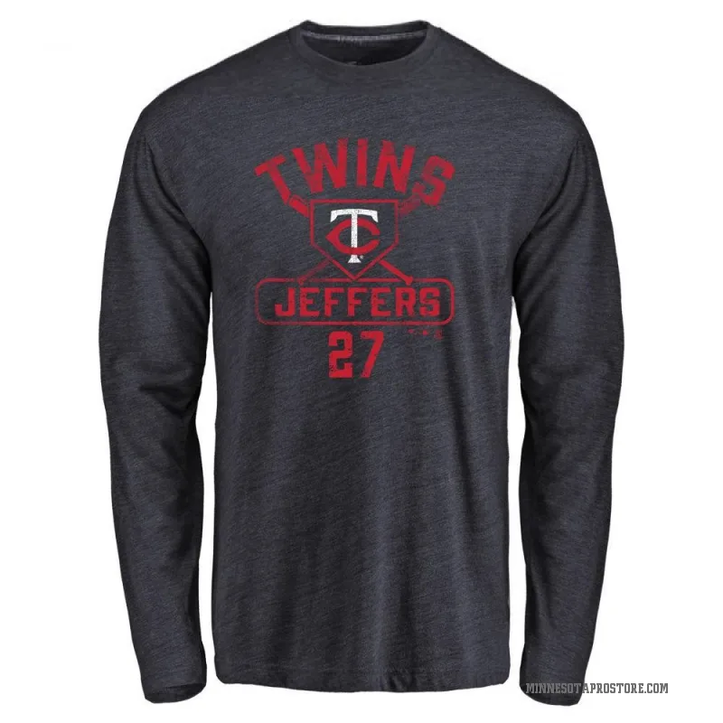 Ryan Jeffers Youth Navy Minnesota Twins Base Runner Long Sleeve T-Shirt -