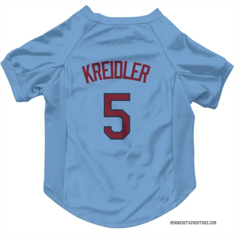 Ryan Kreidler  Light Blue Minnesota Twins  Cat & Dog Pet Jersey