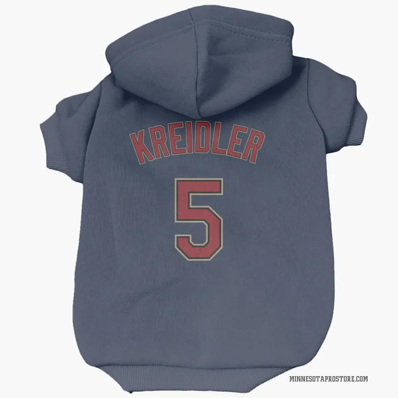 Ryan Kreidler  Navy Minnesota Twins  Cat & Dog Pet Hoodie
