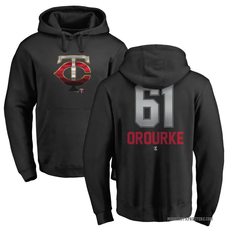 Ryan O'Rourke Youth Black Minnesota Twins Branded Midnight Mascot Pullover Hoodie -