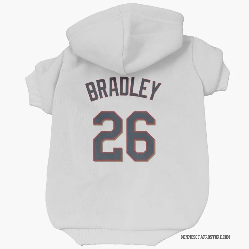 Taj Bradley  White Minnesota Twins  Cat & Dog Pet Hoodie