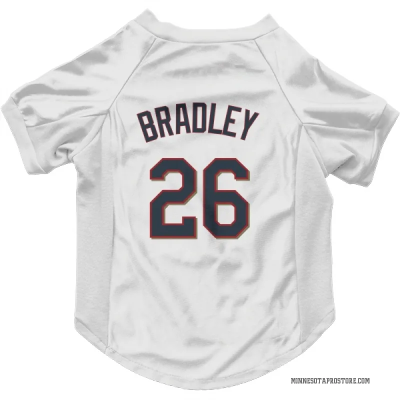 Taj Bradley  White Minnesota Twins  Cat & Dog Pet Jersey