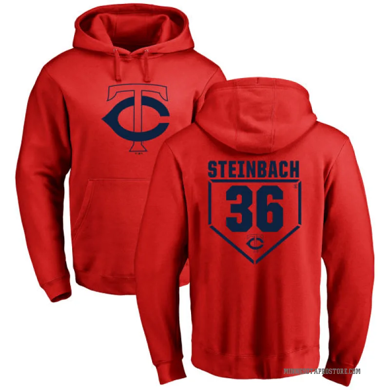 Terry Steinbach Men's Red Minnesota Twins Branded RBI Pullover Hoodie -