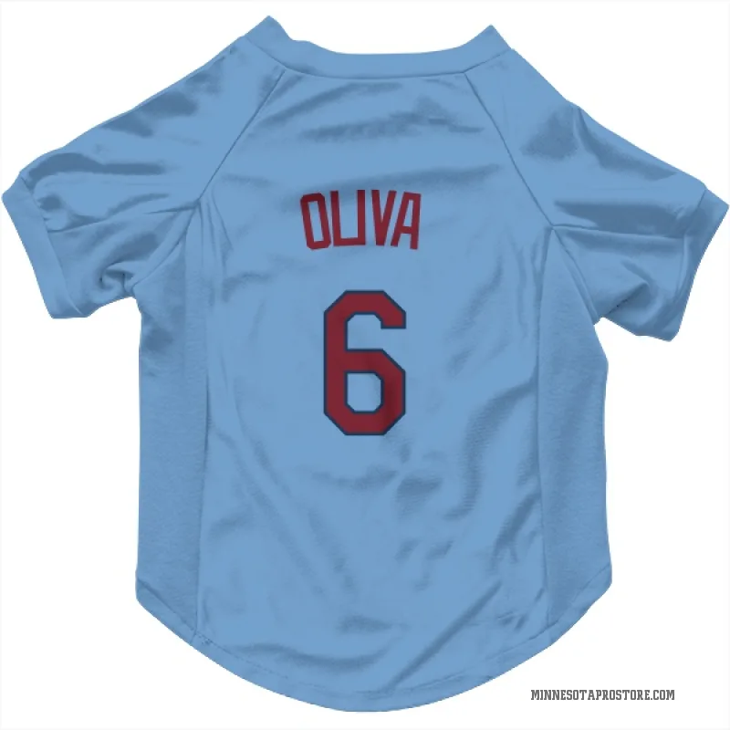 Tony Oliva  Light Blue Minnesota Twins  Cat & Dog Pet Jersey