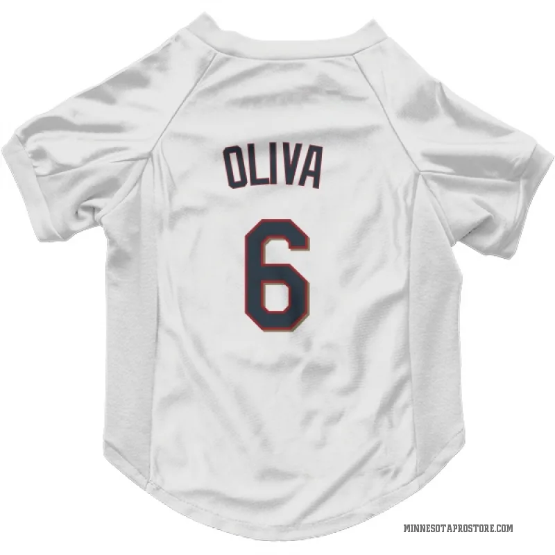 Tony Oliva  White Minnesota Twins  Cat & Dog Pet Jersey
