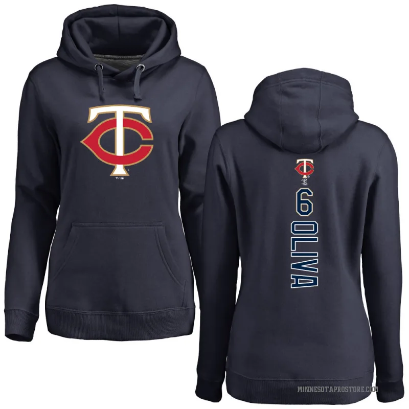 Tony Oliva Women's Navy Minnesota Twins Backer Pullover Hoodie