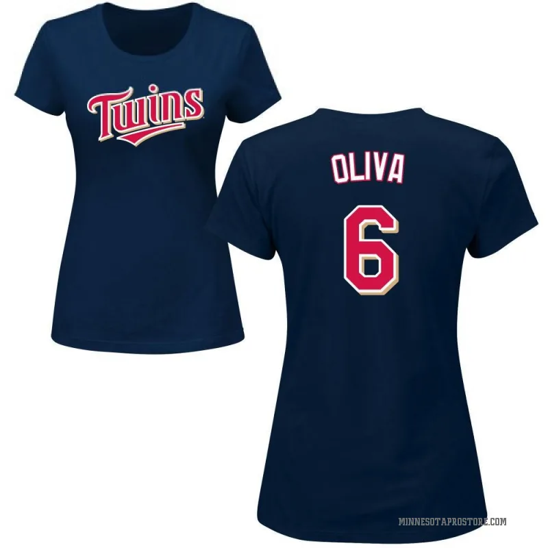Tony Oliva Women's Navy Minnesota Twins Roster T-Shirt -
