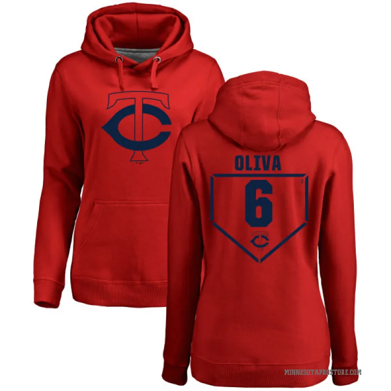 Tony Oliva Women's Red Minnesota Twins Branded RBI Pullover Hoodie -