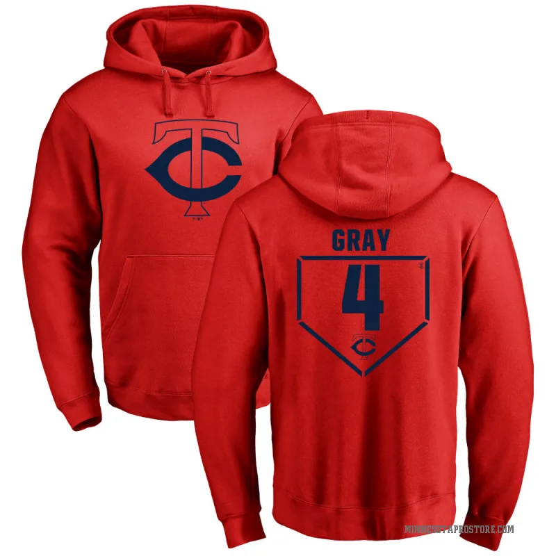 Tristan Gray Men's Red Minnesota Twins Branded RBI Pullover Hoodie -