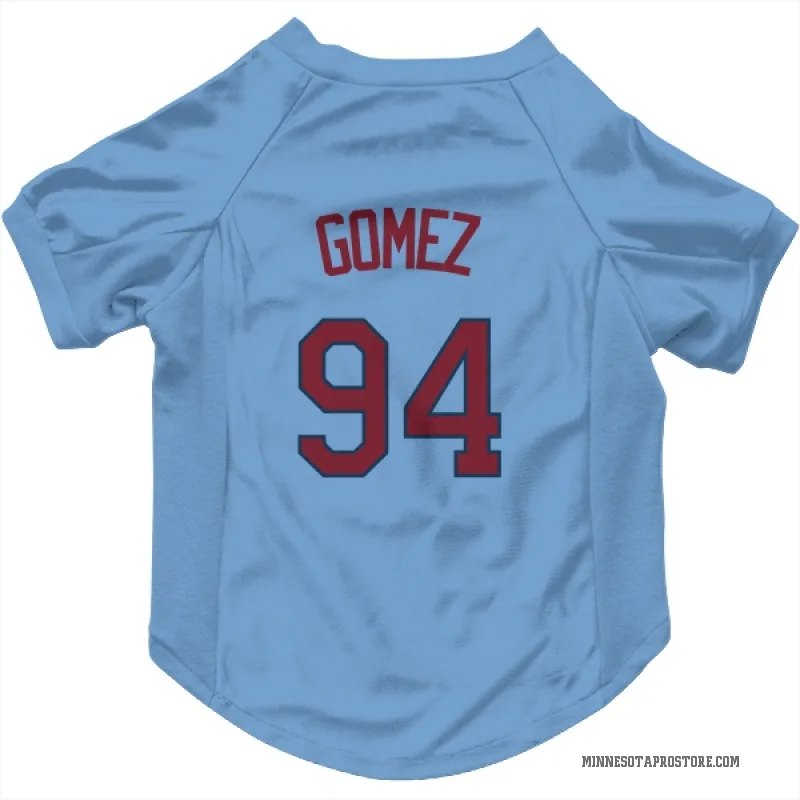 Yoendrys Gomez  Light Blue Minnesota Twins  Cat & Dog Pet Jersey