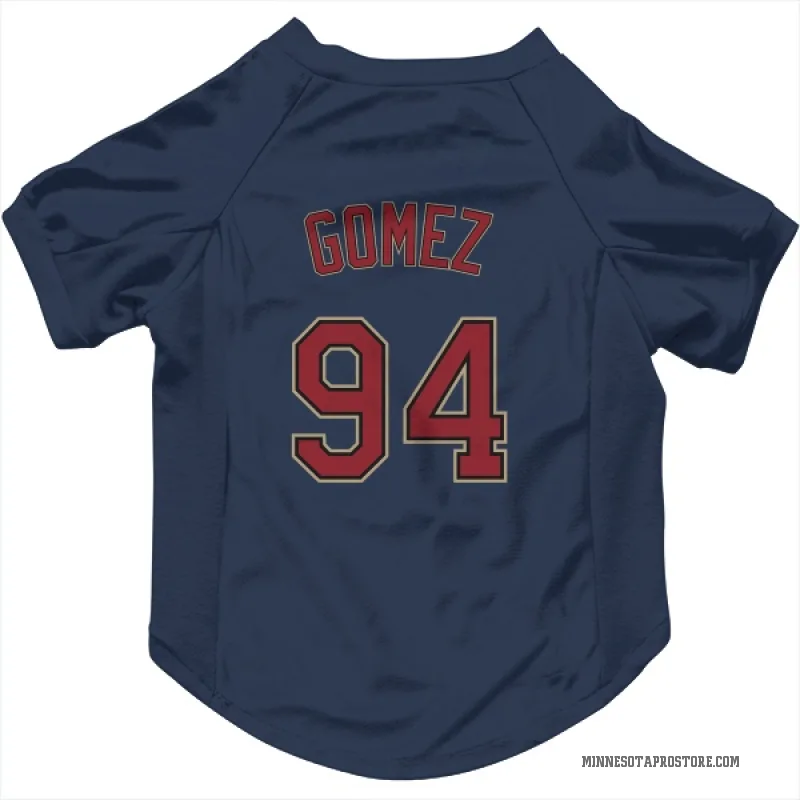 Yoendrys Gomez  Navy Minnesota Twins  Cat & Dog Pet Jersey