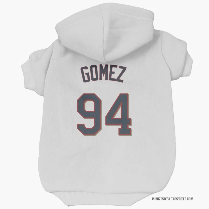 Yoendrys Gomez  White Minnesota Twins  Cat & Dog Pet Hoodie