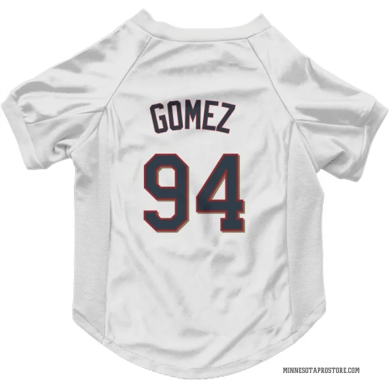 Yoendrys Gomez  White Minnesota Twins  Cat & Dog Pet Jersey