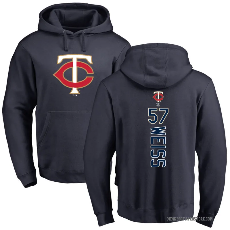 Zack Weiss Men's Navy Minnesota Twins Backer Pullover Hoodie
