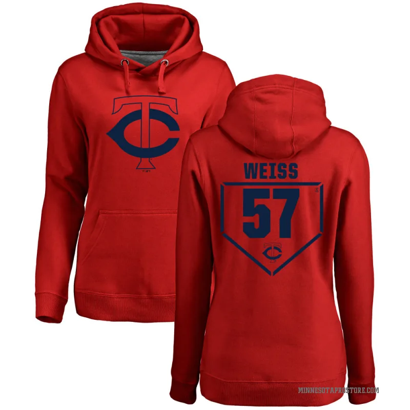 Zack Weiss Women's Red Minnesota Twins Branded RBI Pullover Hoodie -