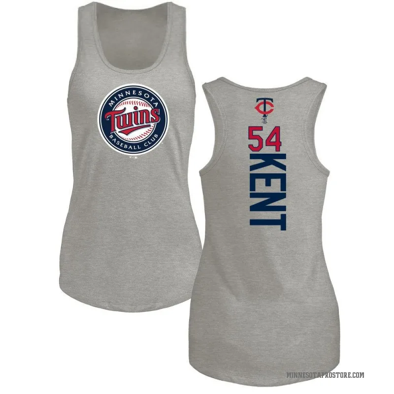 Zak Kent Women's Ash Minnesota Twins Backer Tank Top -