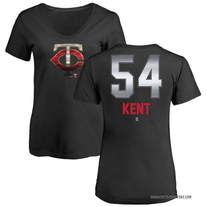 Zak Kent Women's Black Minnesota Twins Midnight Mascot V-Neck T-Shirt -